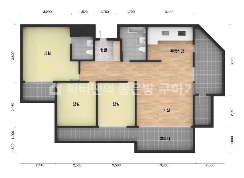 아파트 기본 평면도