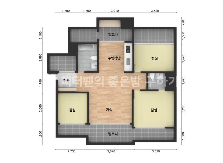 아파트 기본 평면도