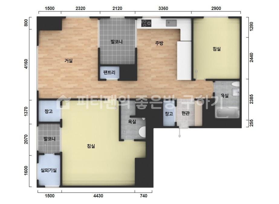 아파트 기본 평면도