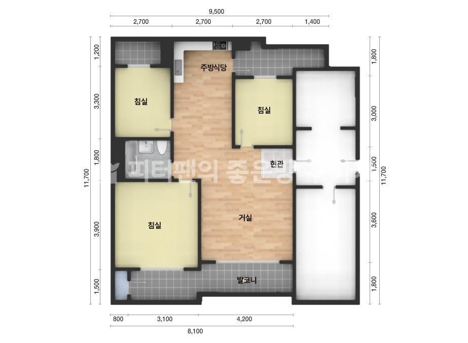아파트 기본 평면도