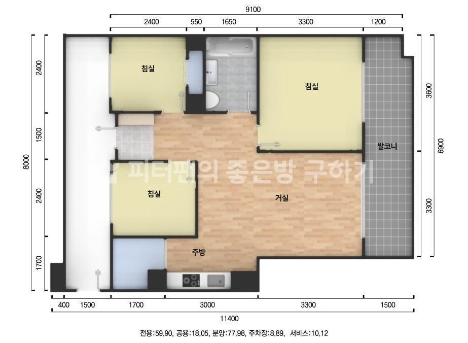 아파트 기본 평면도