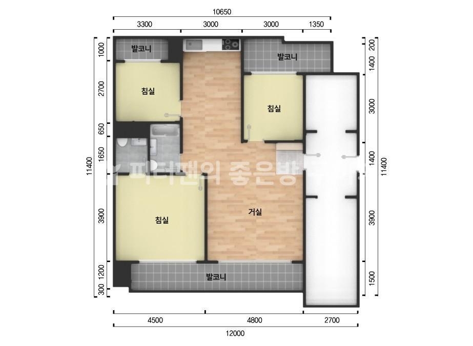 아파트 기본 평면도