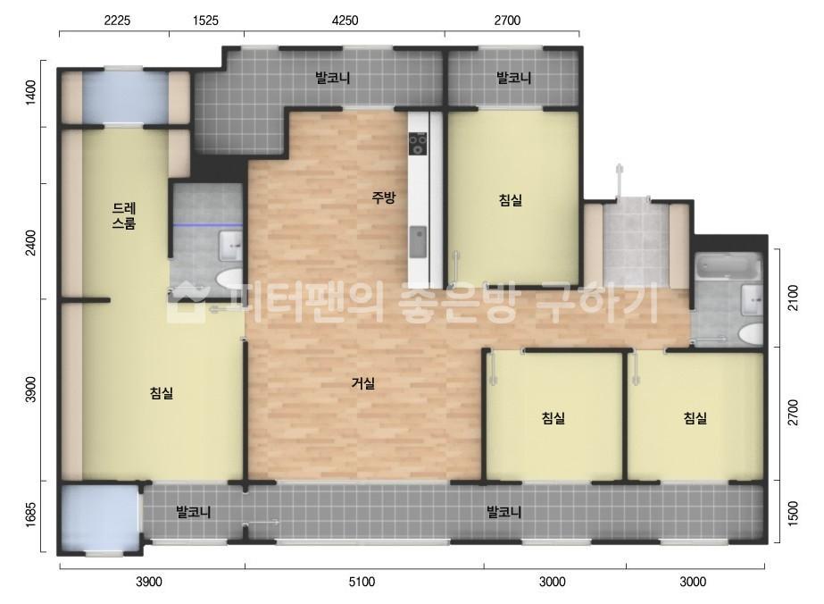 아파트 기본 평면도