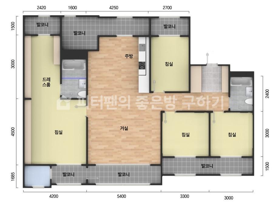 아파트 기본 평면도