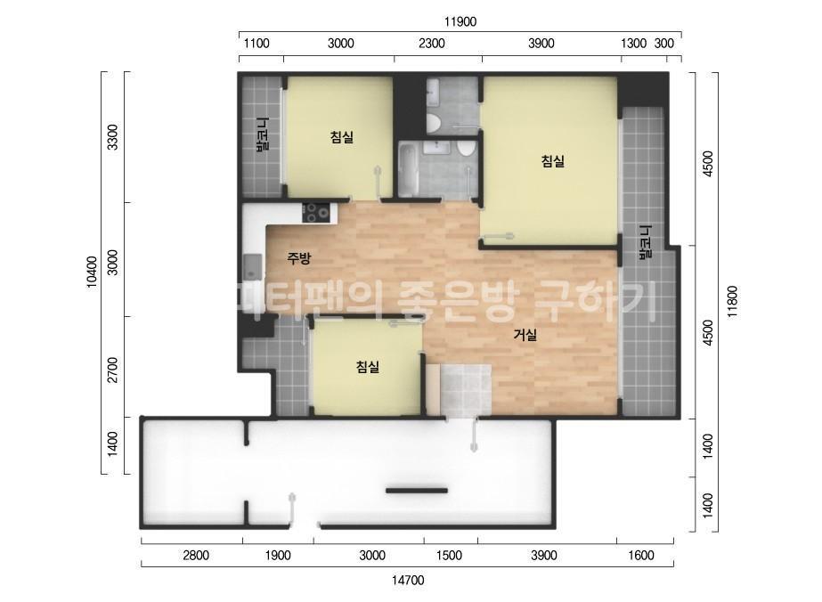 아파트 기본 평면도