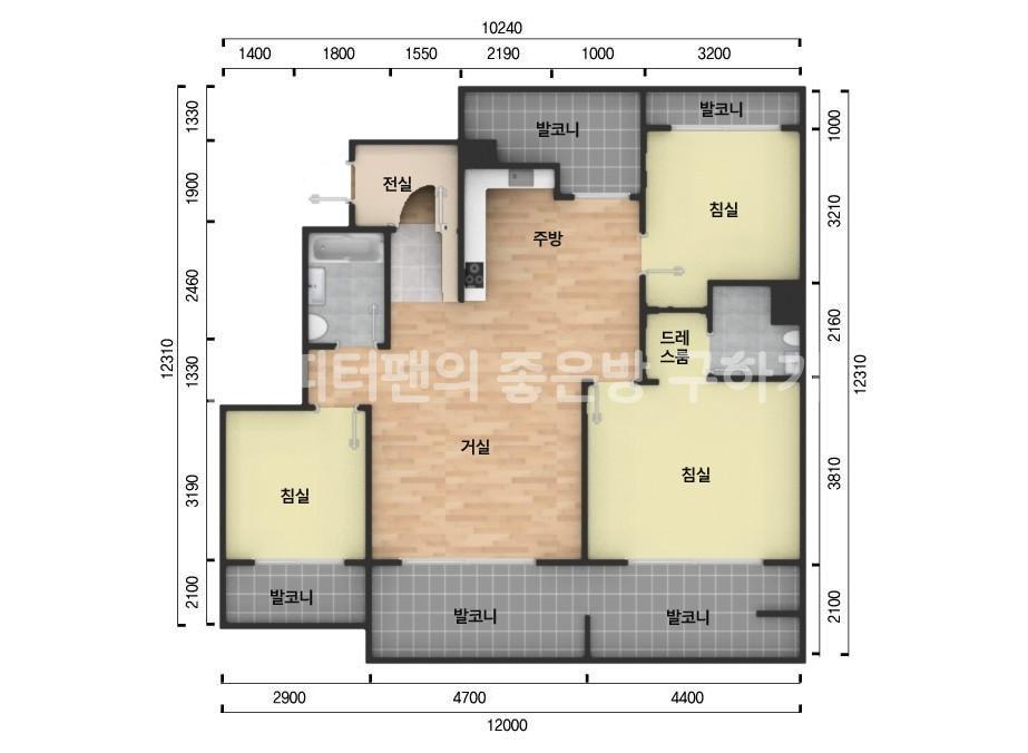 아파트 기본 평면도