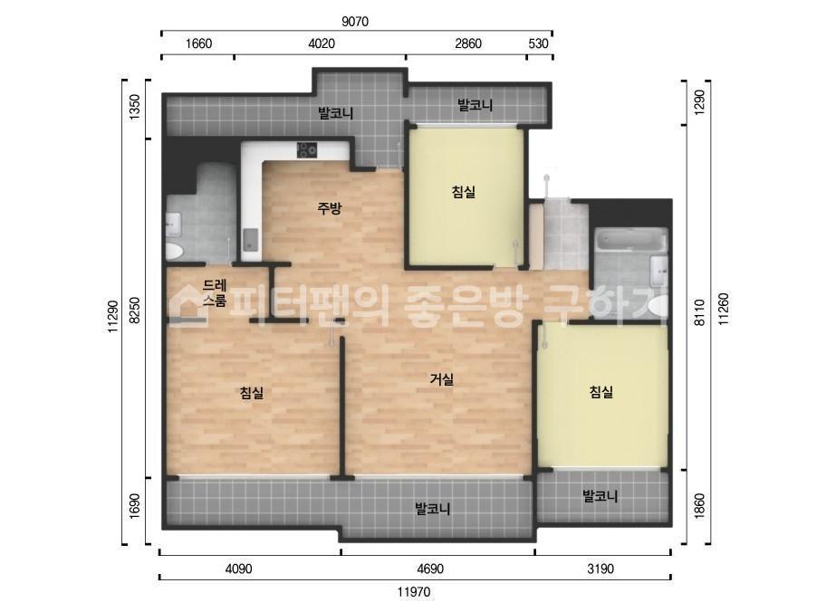 아파트 기본 평면도
