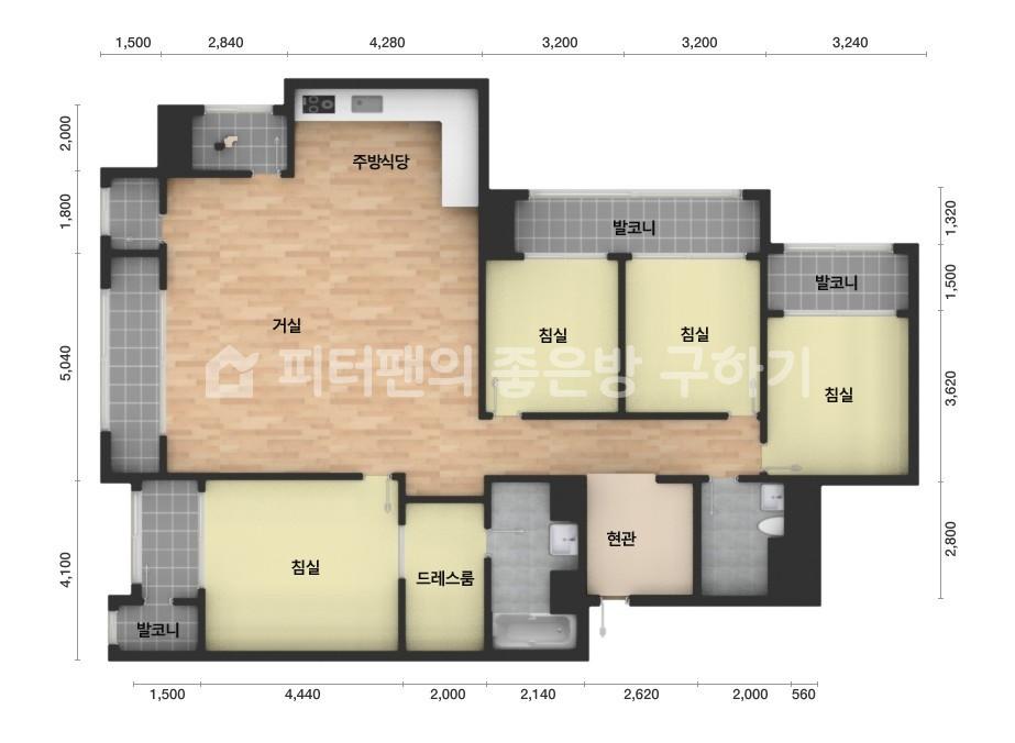 아파트 기본 평면도