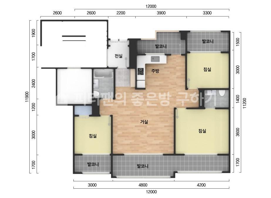 아파트 기본 평면도