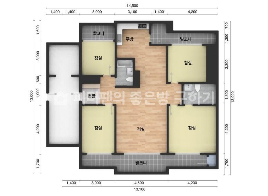 아파트 기본 평면도
