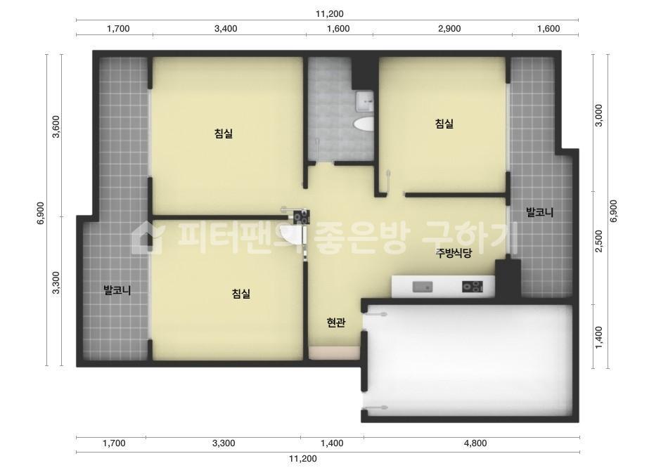 아파트 기본 평면도