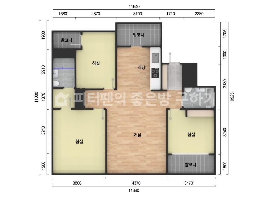 아파트 기본 평면도
