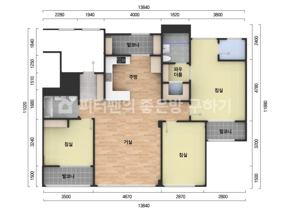 아파트 기본 평면도