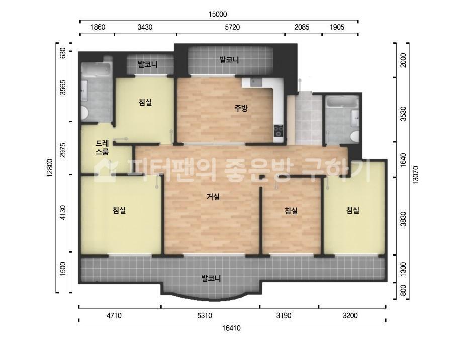 아파트 기본 평면도