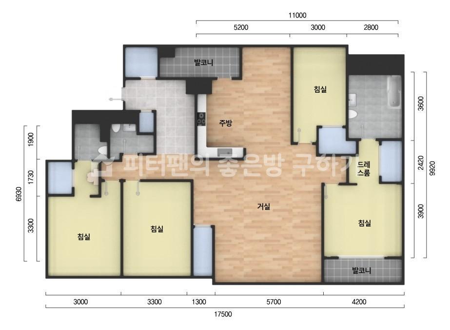 아파트 기본 평면도