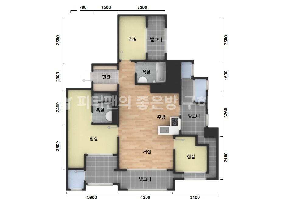 아파트 기본 평면도