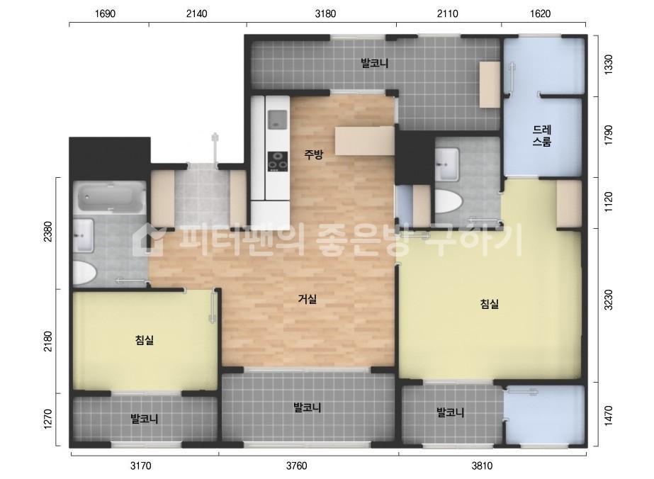 아파트 기본 평면도