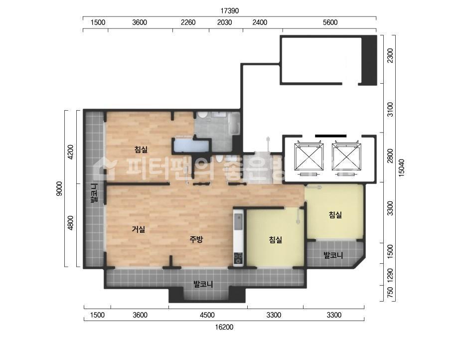 아파트 기본 평면도